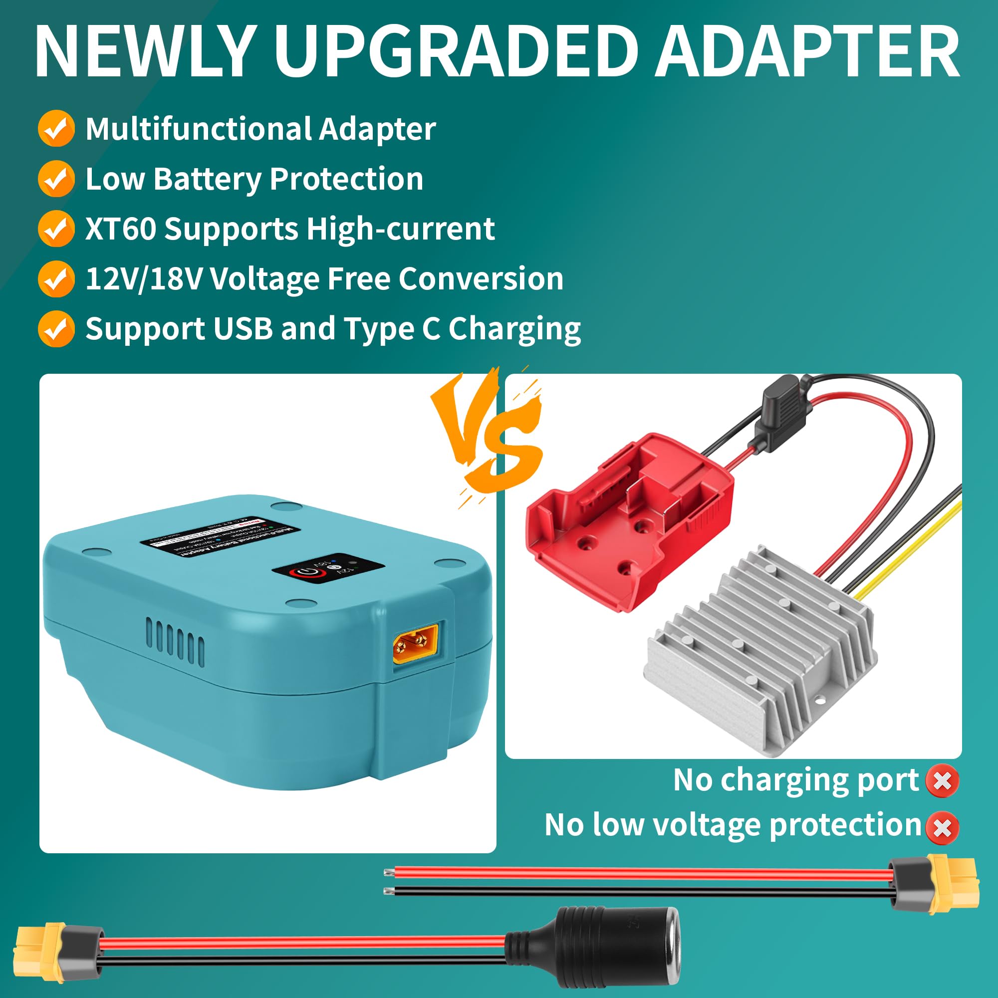 Amazon.com: 18V to 12V Step-Down Converter for Makita 18V LXT for