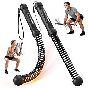 Power GUIDENCE 2PCS Ropeless Battle Ropes for Home Gym, Portable Battle Ropes for HIIT Workouts, Small Space, Travel & A