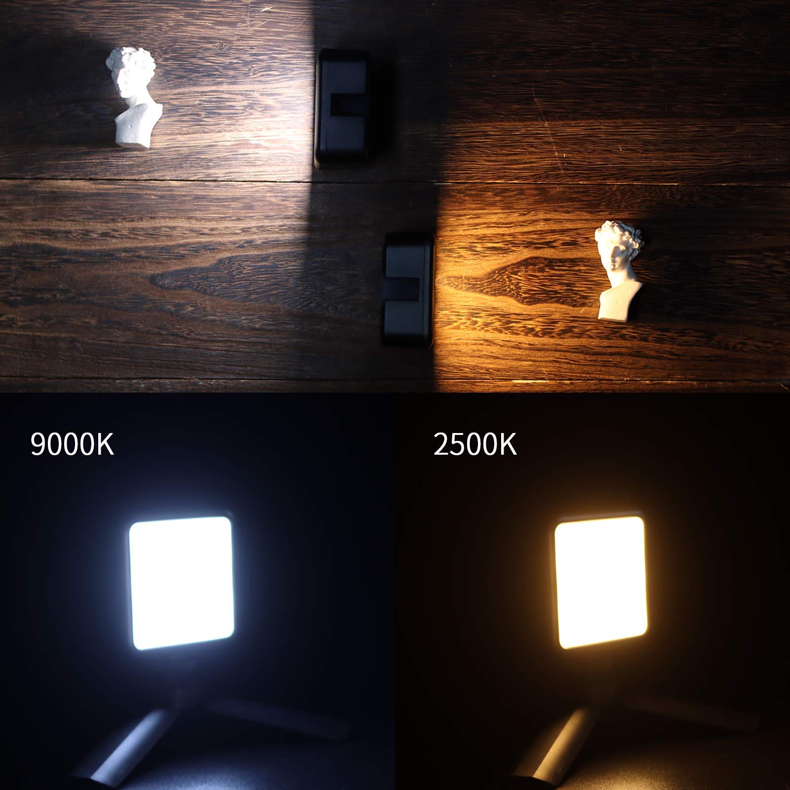 Ulanzi VL49 RGB Mini Multi Color LED lampada video per smartphone e camera, luce di riempimento con temperatura colore regolabile (RGB + 2500K-9000K) e batteria da 2000 mAh per video Vlog Streaming