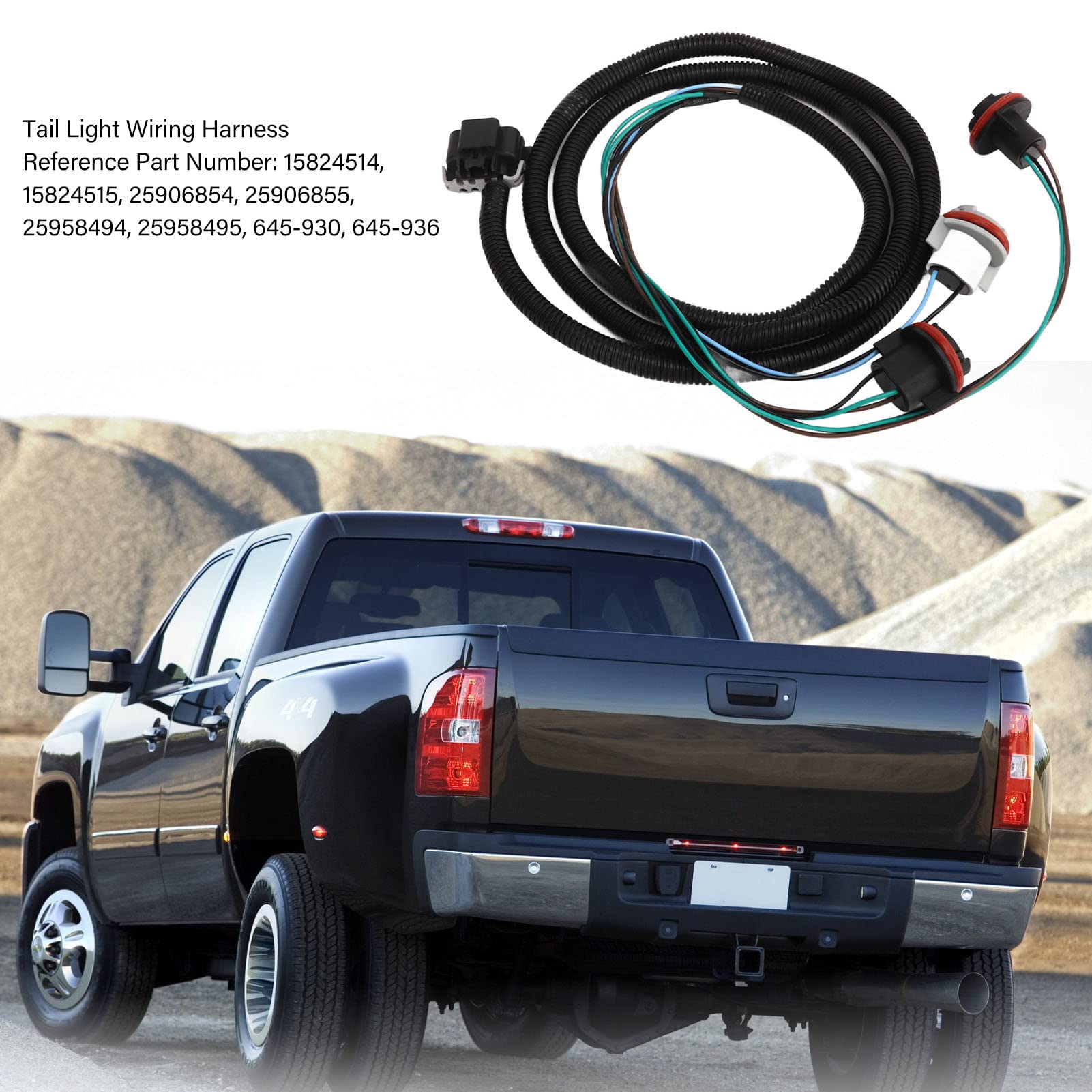 Cableado (harness) De Luz Trasera DERECHO Original GM 88986855 - Para Chevrolet Silverado/GMC Sierra 1999-2005