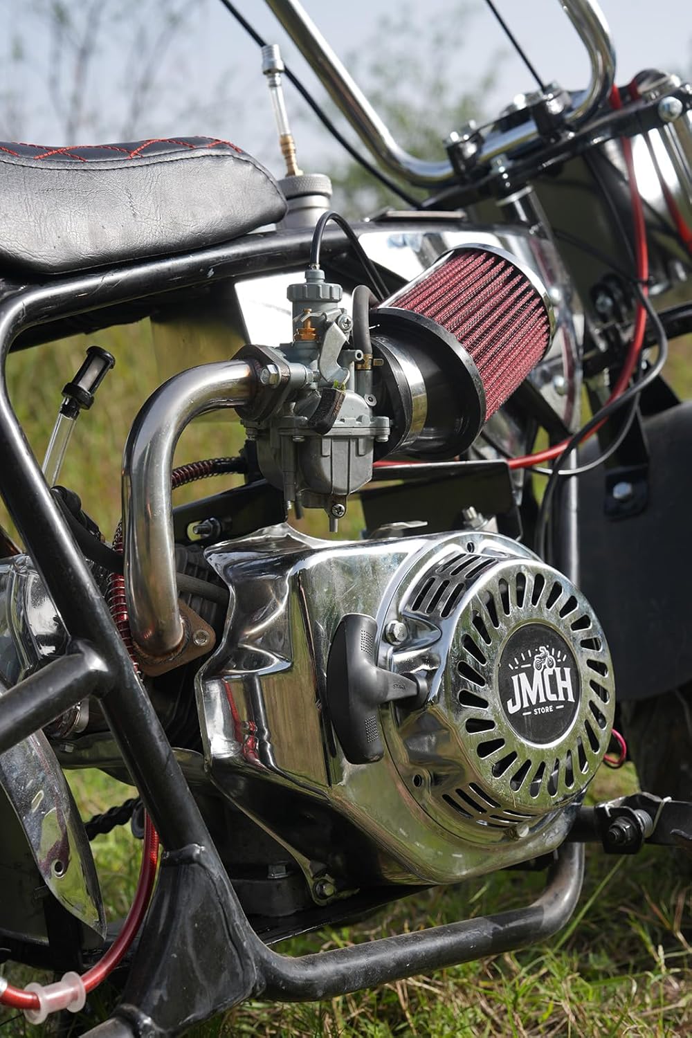 JMCHstore Inverted 22mm Manifold For Predator 212 Coleman 196cc Mini bike Ghost 224 KT196 Go kart, Reverse Racing Intake Pipe Inlet for Baja Warrior MB200 CT200U EX for Honda GX160 GX200 Clone Engine