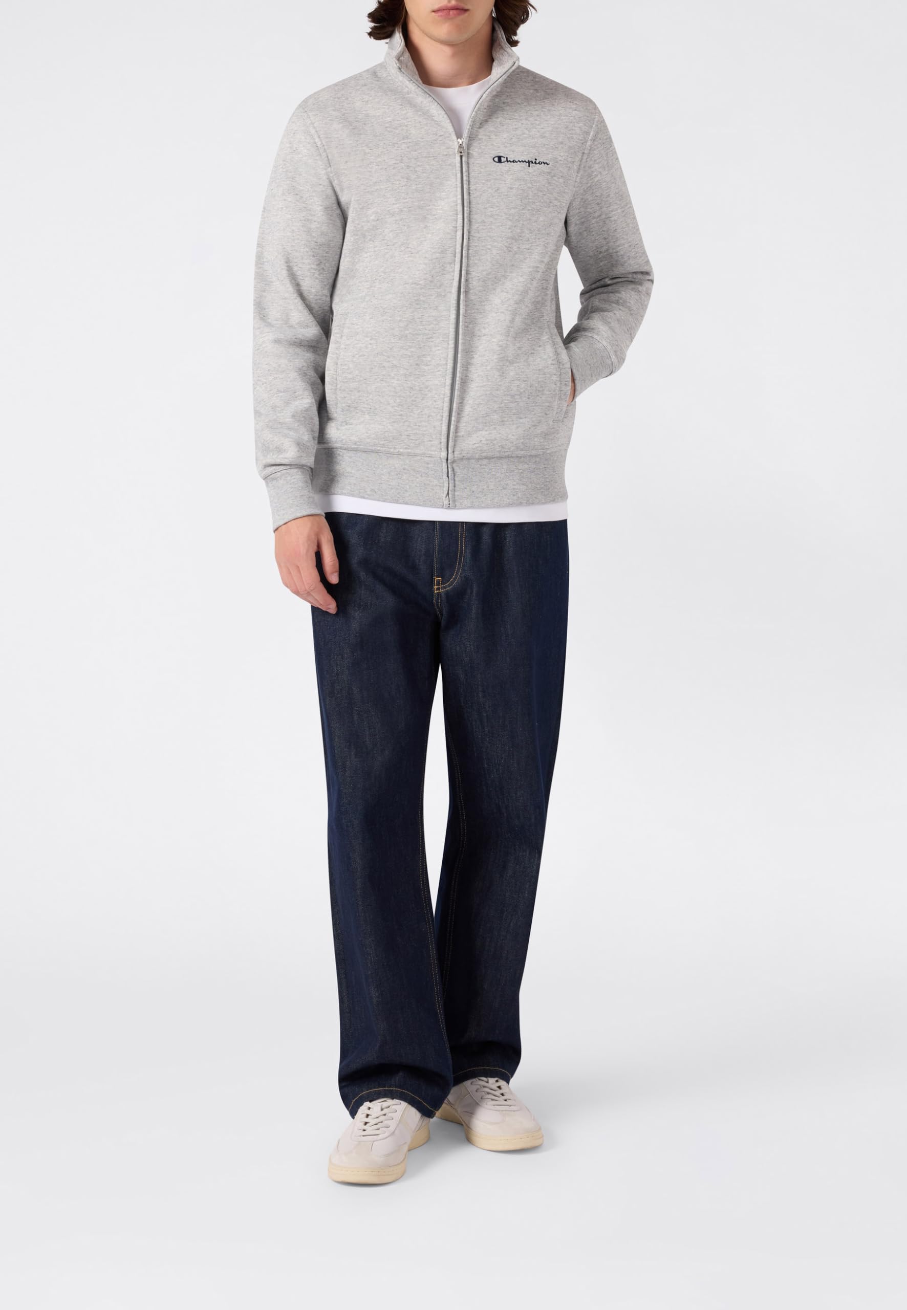 Champion Bluza męska z zamkiem błyskawicznym i wewnętrznym pluszem, 221796