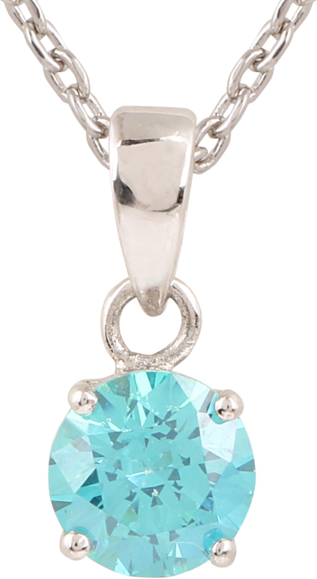 Ananth Jewels Somma Made with Swarovski Zirconia Solitaire 925 Silver Chain Pendant for Women