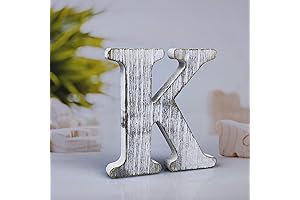 4 Inch Unfinished Rustic Wooden Letters, Perfect for Classroom Library Decor