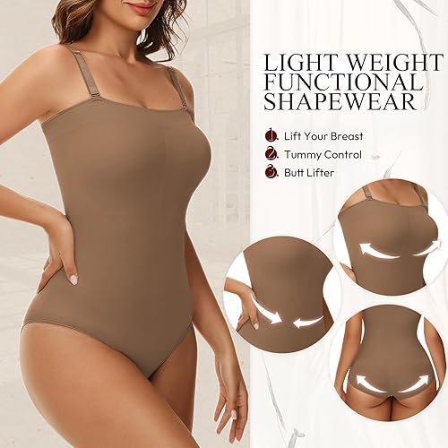 Miniatura 2 de Body sin tirantes para mujer, tanga debajo del vestido, body sin mangas