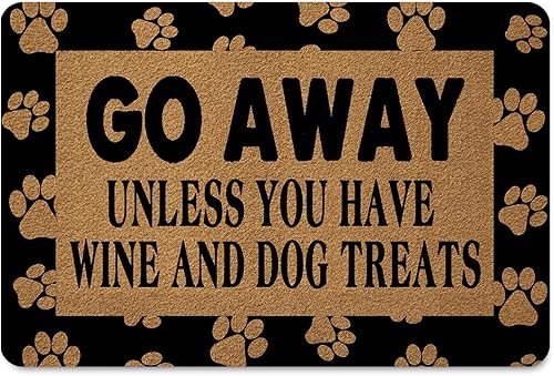 Miniatura 7 de Felpudos de bienvenida para decoración del hogar (23.6 x 15.7 pulgadas), divertidos tapetes con parte trasera de goma antideslizante, tapetes de