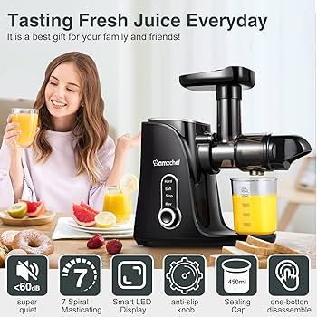 AMZCHEF 小型スロージューサー 逆転機能付き AMZCHEF 小型スロージューサー 逆転機能付き Amazon.com: Cold