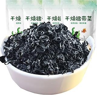 seaweed for miso soup 5.64 Oz Bags (Pack of 4)，Undaria pinnatifida，Sun Dried Seaweed, Soft Texture, taste delicious，sea weed is excellent for da shi, miso soups,and salad or as a side dish to seafood,