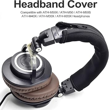 defean Headphone Protector Headband Fabric Compatible with Audio Technica M30 M40 M50 M50X M50S M40X Headphone