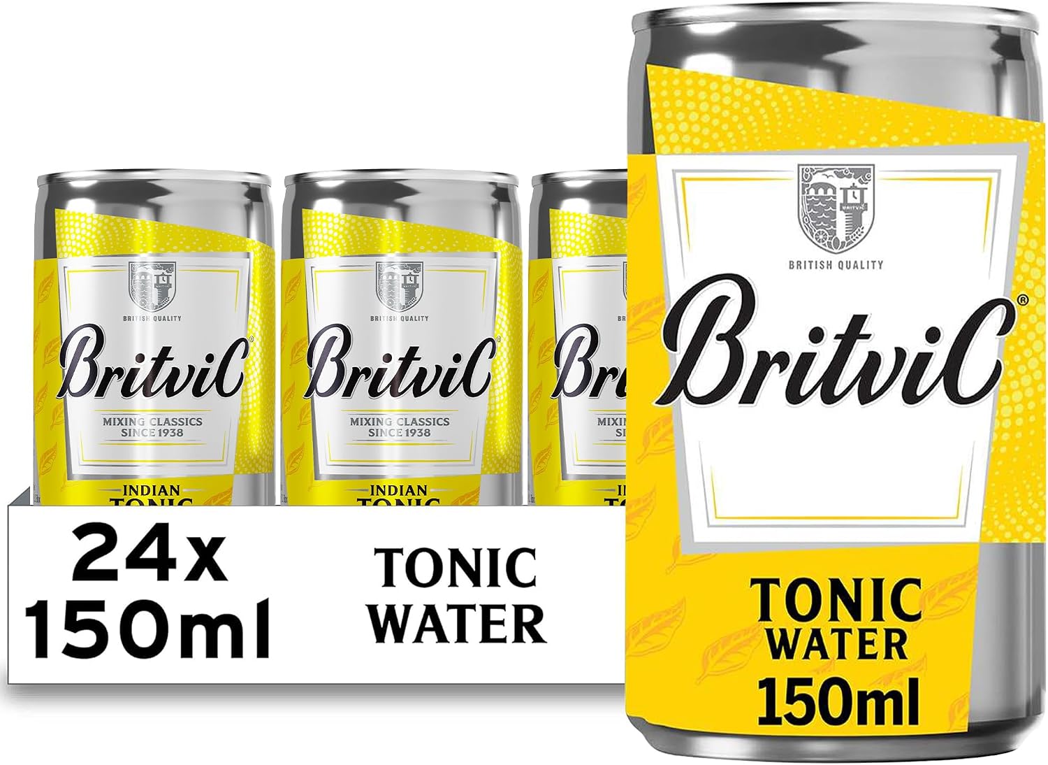 Britvic Indian Tonic Water 150ml Can Pack of 24