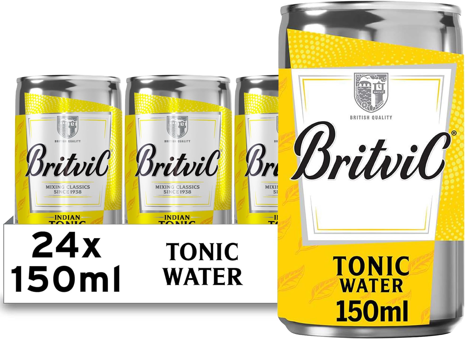 Britvic Indian Tonic Water | 150ml Can | 24 Pack
