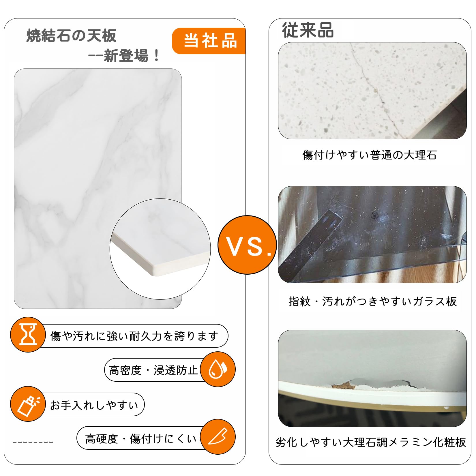 Amazon｜Wisfor コンソールテーブル スリム 半円テーブル 大理石