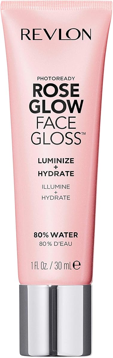 Prebase de maquillaje PhotoReady Rose Glow Face Gloss, 1 fl oz | Prebase hidratante multiusos. Úselo debajo del maquillaje para una piel preparada, úselo solo para obtener un brillo natural o colóquelo en capas sobre el maquillaje.