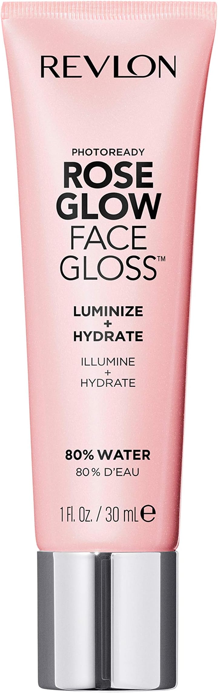 PhotoReady Face Gloss Rose Glow Primer, Makeup for All Skin Types, Hydrates, Illuminates & Moisturizes, Infused with Glycerin & Olive Oil Extract, 80% Water, 1 Fl Oz