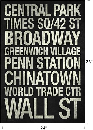 Vista 3 de Metro Stations New York City - Póster de pared en blanco y negro, 24 x 36 pulgadas