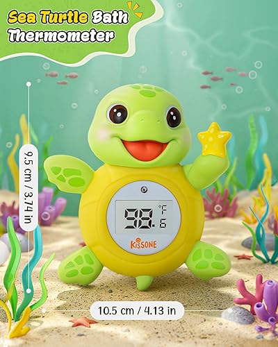 Miniatura 7 de Termómetro de baño para bebé, monitor digital de temperatura del agua para recién nacidos y niños pequeños, lecturas precisas de temperatura, sin