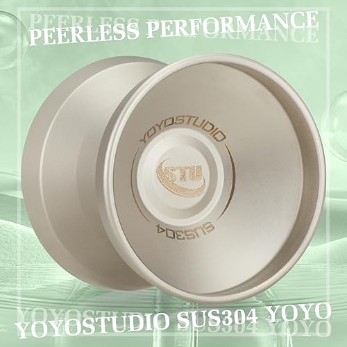 Miniatura 2 de Yoyo Yoyo profesional de acero inoxidable 304 que no responde, trucos de metal Yo yos para adultos jugadores avanzados, Yoyo para niños de 8 a 12