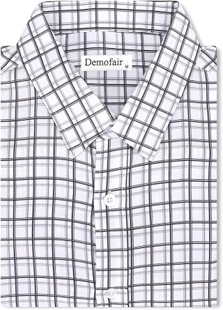 Mens Dress Shirts Solid Wrinkle-Free Long Sleeve Button Down Shirt Regular Fit Formal Shirts