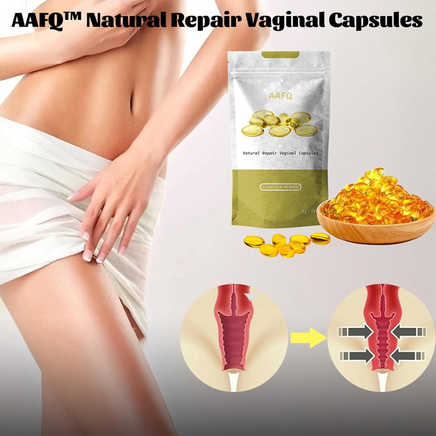 Tender Natural Capsules, Natural Repair Vagianal Capsules, Instant Anti-Itch Detox Products, Tighten Vaginal capsules for Women (4)