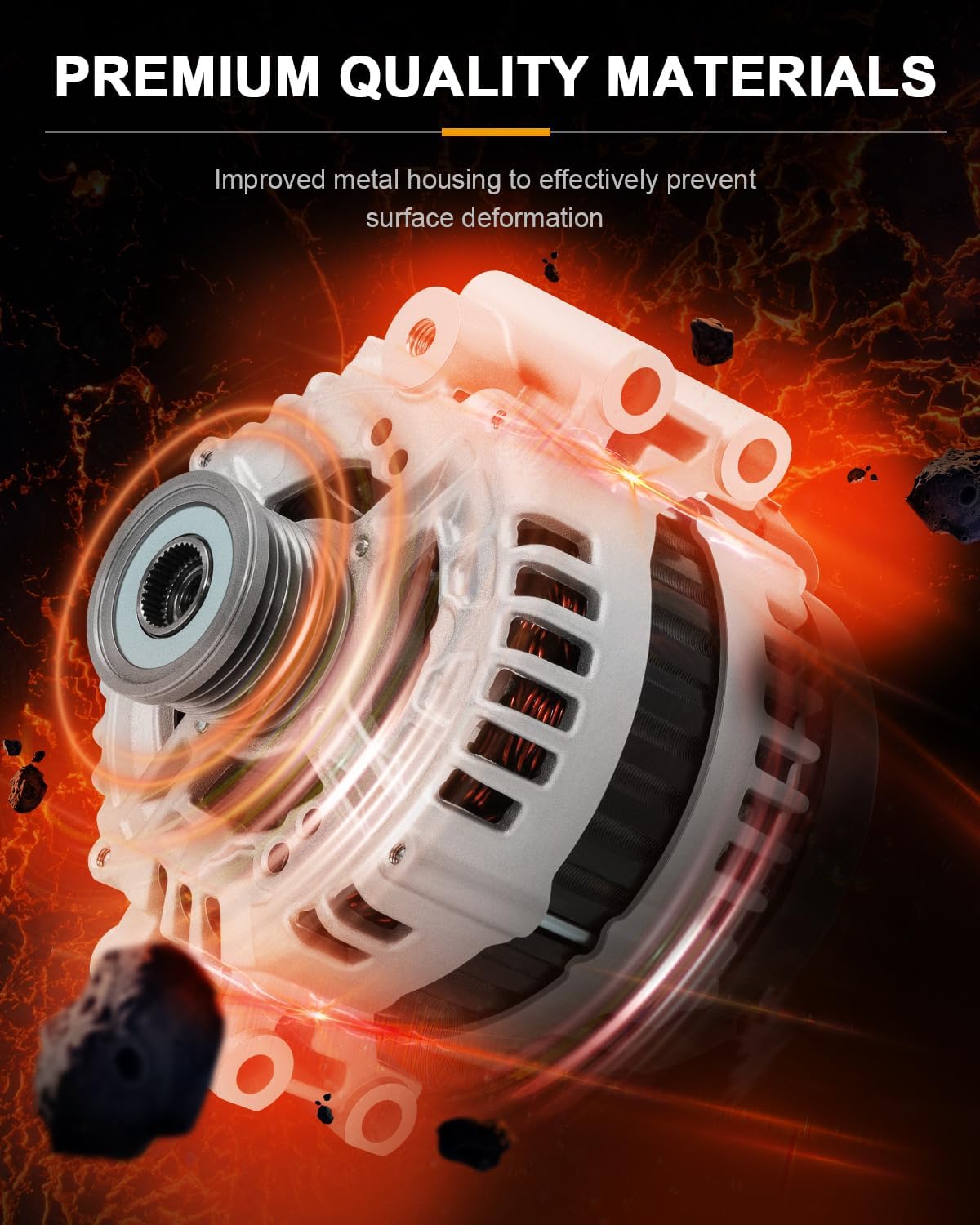 New Alternator Replacement for BMW for 135i 335d 335i 335i xDrive 335is 335xi 535i 535i xDrive 535xi 11302 12892 180 Amp/12 Volt, CW, 7-Groove Clutch Pulley IR/IF 180AMP CW SC7 PULLEY CLASS