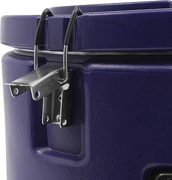 Insulated Beverage Dispenser, 10Gal Hot Cold Drink Insulated Bucket, Portable Large Insulation Barrel Soup Warmer for Restaurant Canteen Home Party Food Storage (Blue)