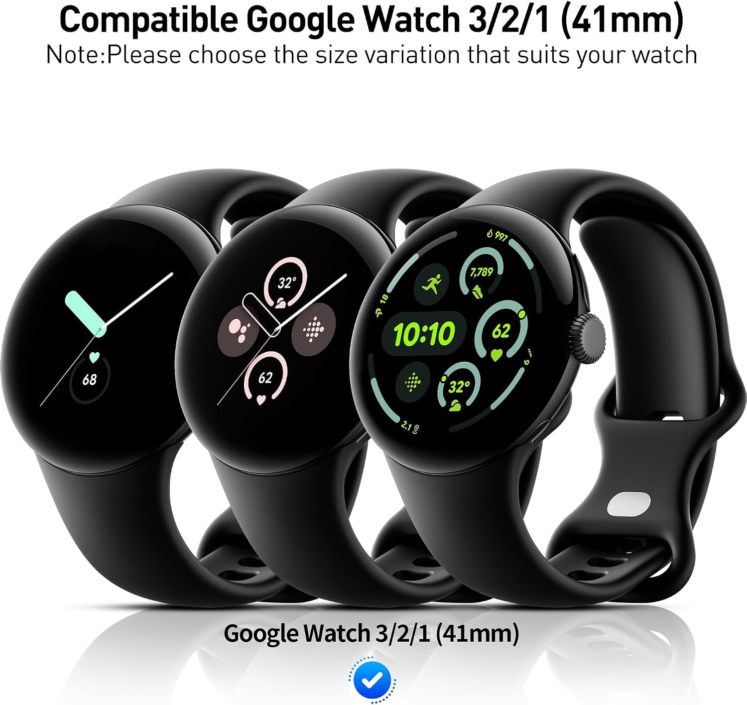 Suoman 6-Pack for Google Pixel Watch 41MM Privacy Screen Protector, [Anti-Scratch] [Non-Bubble] Full Coverage TPU Protective Film for Google Pixel 4/3/2/1 Smartwatch