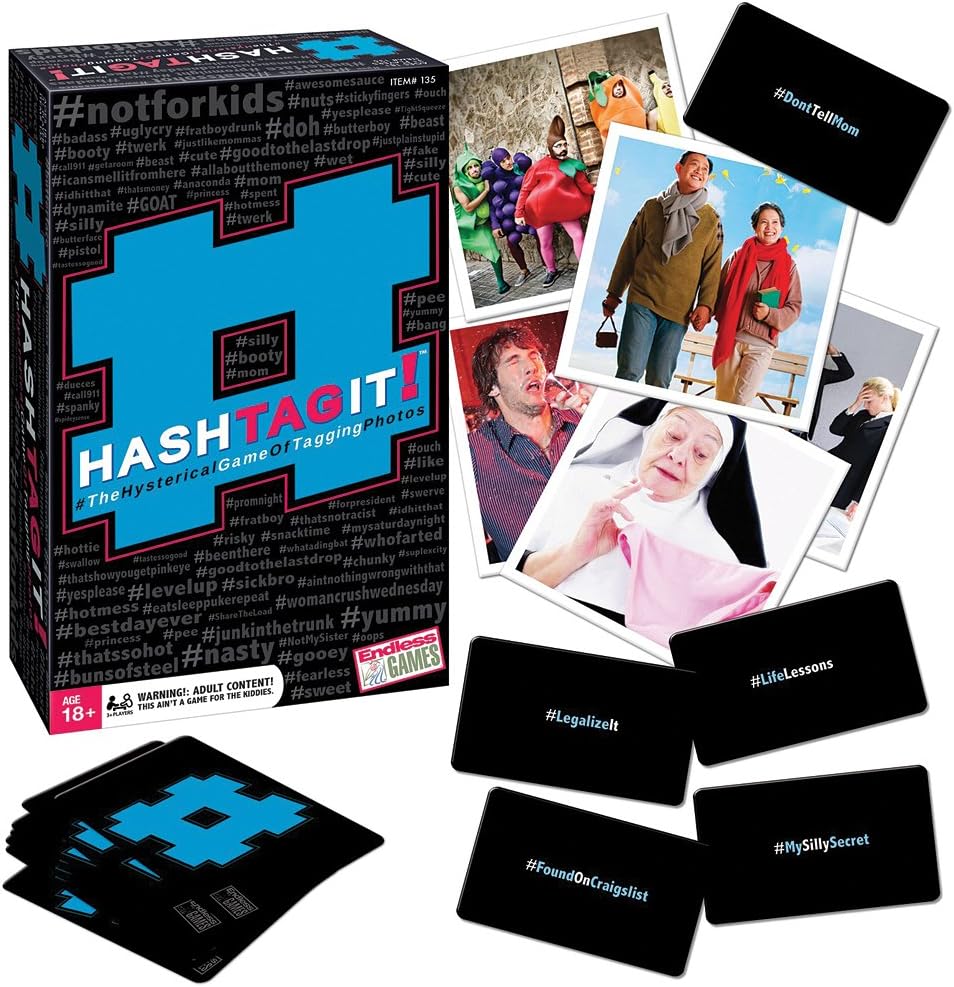 Hashtagit! - Party Game of Tagging Photos for Ages 18 and Up