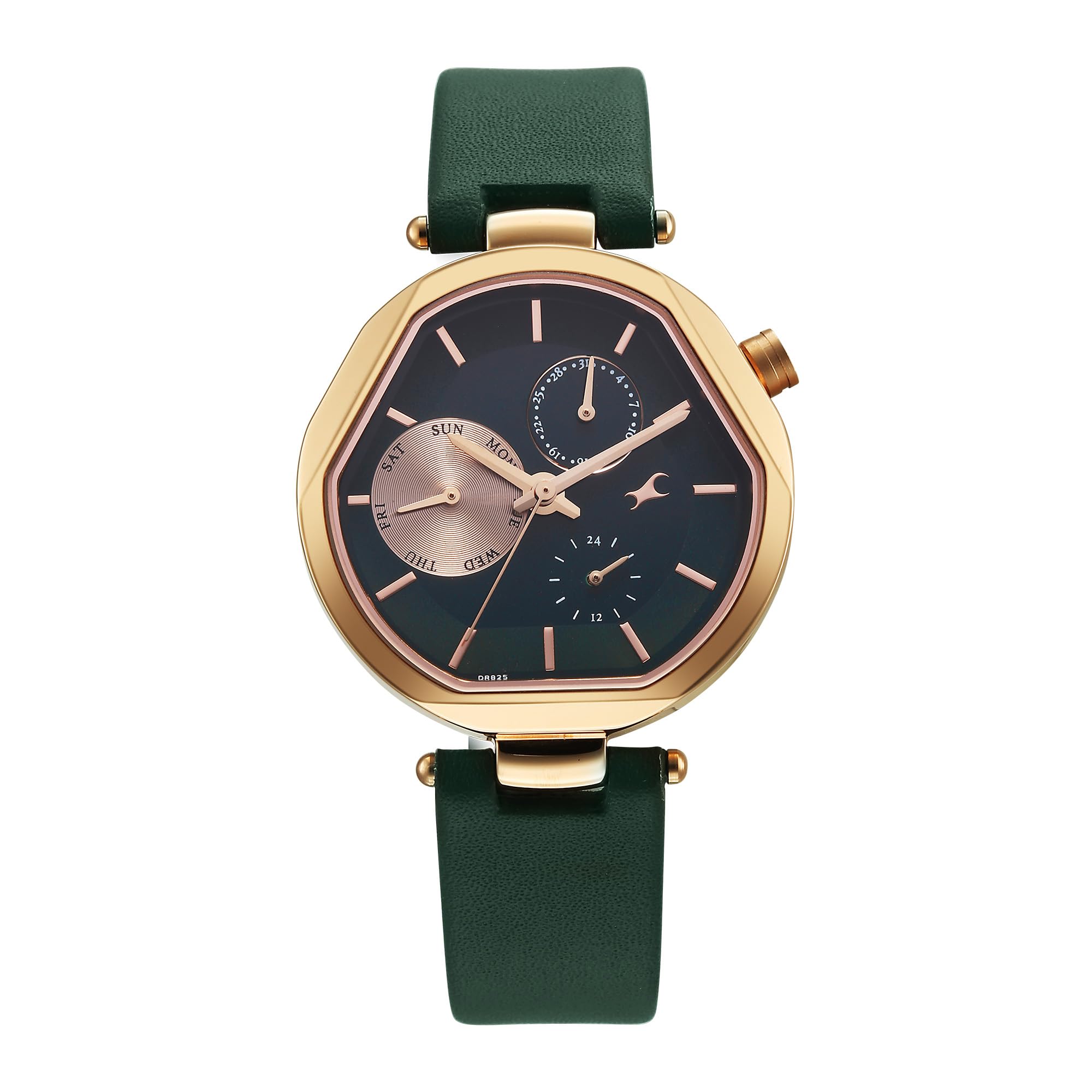 Fastrack TIK Tok 5.0 Quartz Green Shaped Dial Women's Watch | Leather Strap Material | Watches for Women Analog - 6319WL02-image-28