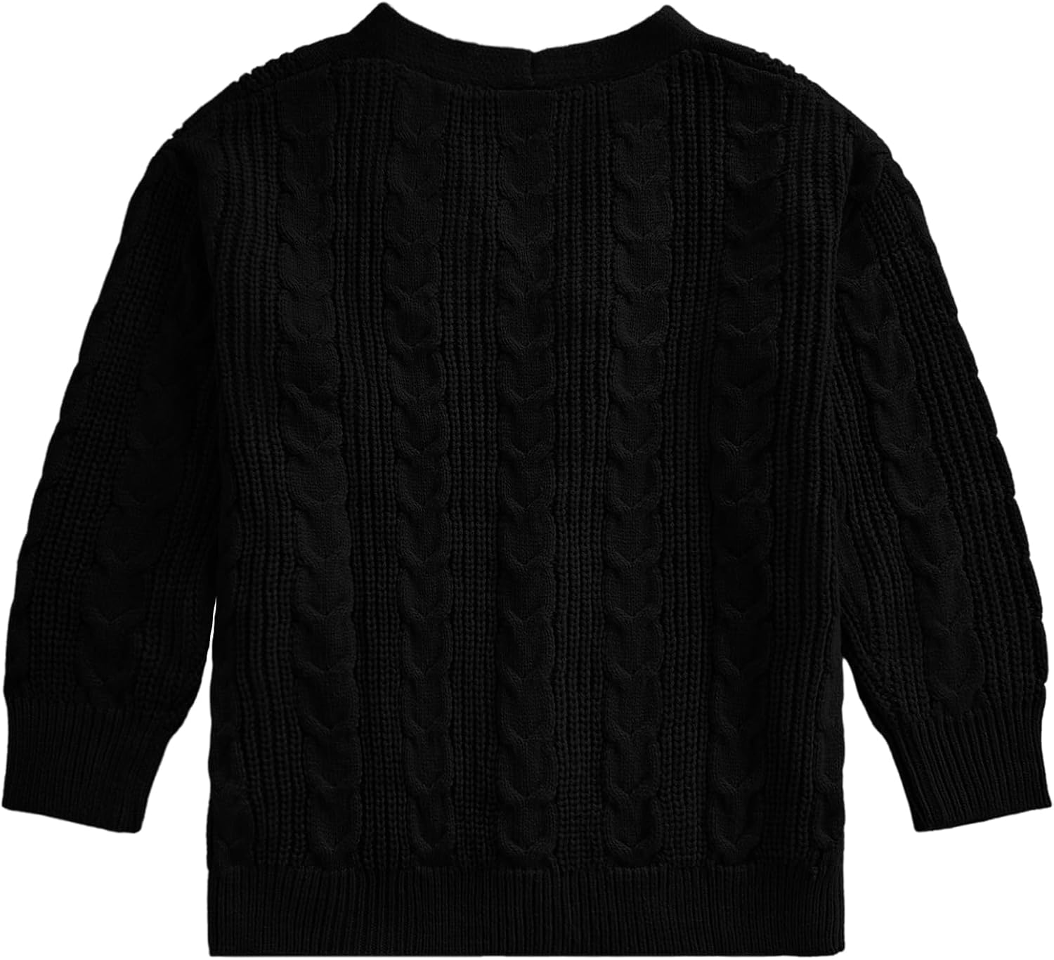 Yesfashion Girls Open Front Cardigan Sweater Long Sleeve Knit Solid Soft School Uniform Sweater Outwear Coat 5-14Y - Image 4