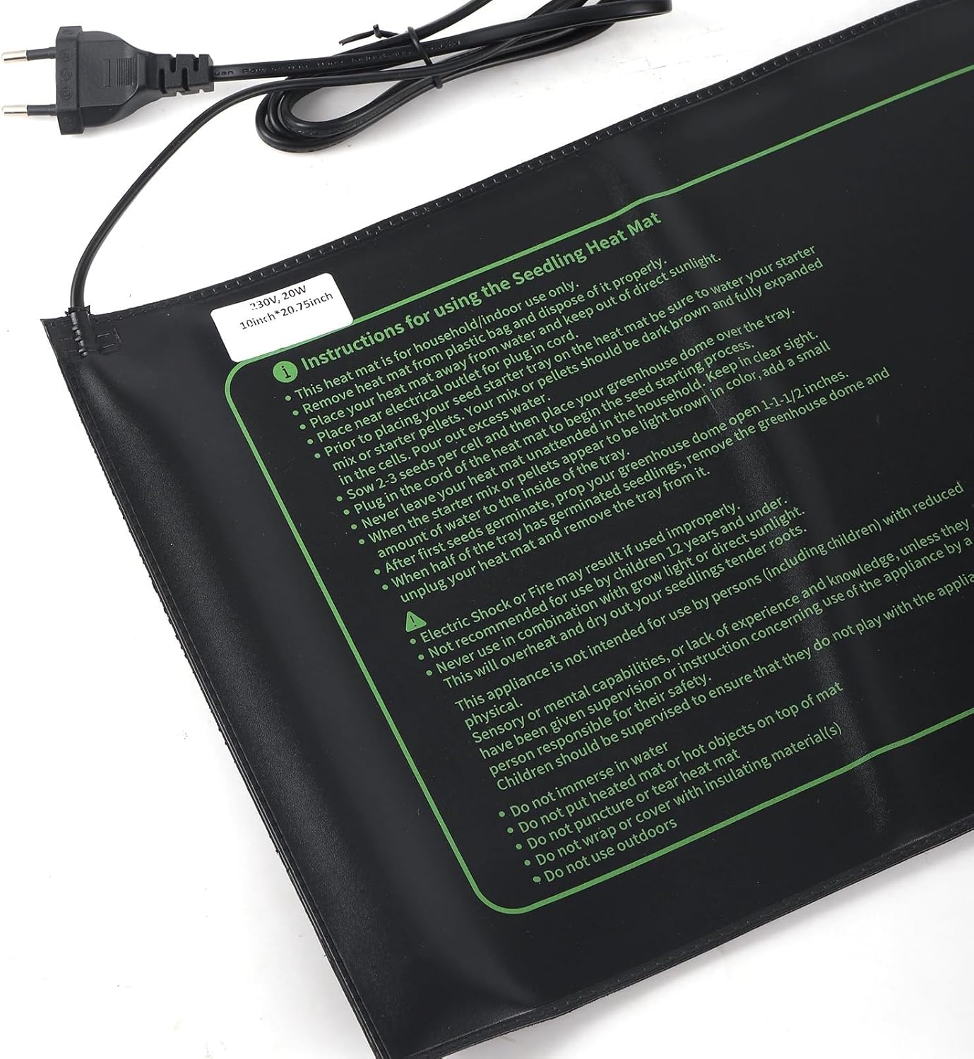 Heat Mat for Plants Waterproof Plant Seed Germination Nurturing Heating Mat Temperature Controller Carpet for Seedling Germination Plant Warm Mat