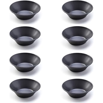 Pastel de Nata Carbon Steel Moulds - 12 Pack Egg Tart Moulds for Baking Non-Stick Mini Tart and Pudding Tart Moulds Reusable Portuguese Pudding Tart Bowls