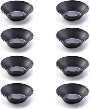 Pastel de Nata Tins Carbon Steel 8 Pack Egg Tart Molds for Baking, Nonstick Mini Pie and Custard Tart Pans, Reusable Portuguese Custard Tart Shell Trays, Oven & Air Fryer Safe