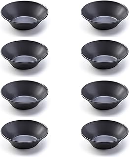 Pastel de Nata Tins Carbon Steel – 8 Pack Egg Tart Molds for Baking, Nonstick Mini Pie and Custard Tart Pans, Reusable Portuguese Custard Tart Shell Trays, Oven & Air Fryer Safe