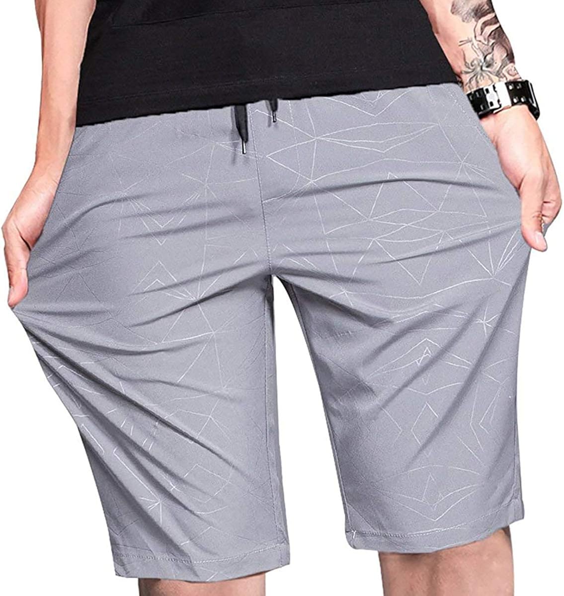 LTIFONE Mens Workout Shorts,Gym Training Exercise Quick Dry Shorts,Bodybuilding Activewear Tennis Spandex : Sports & Outdoors