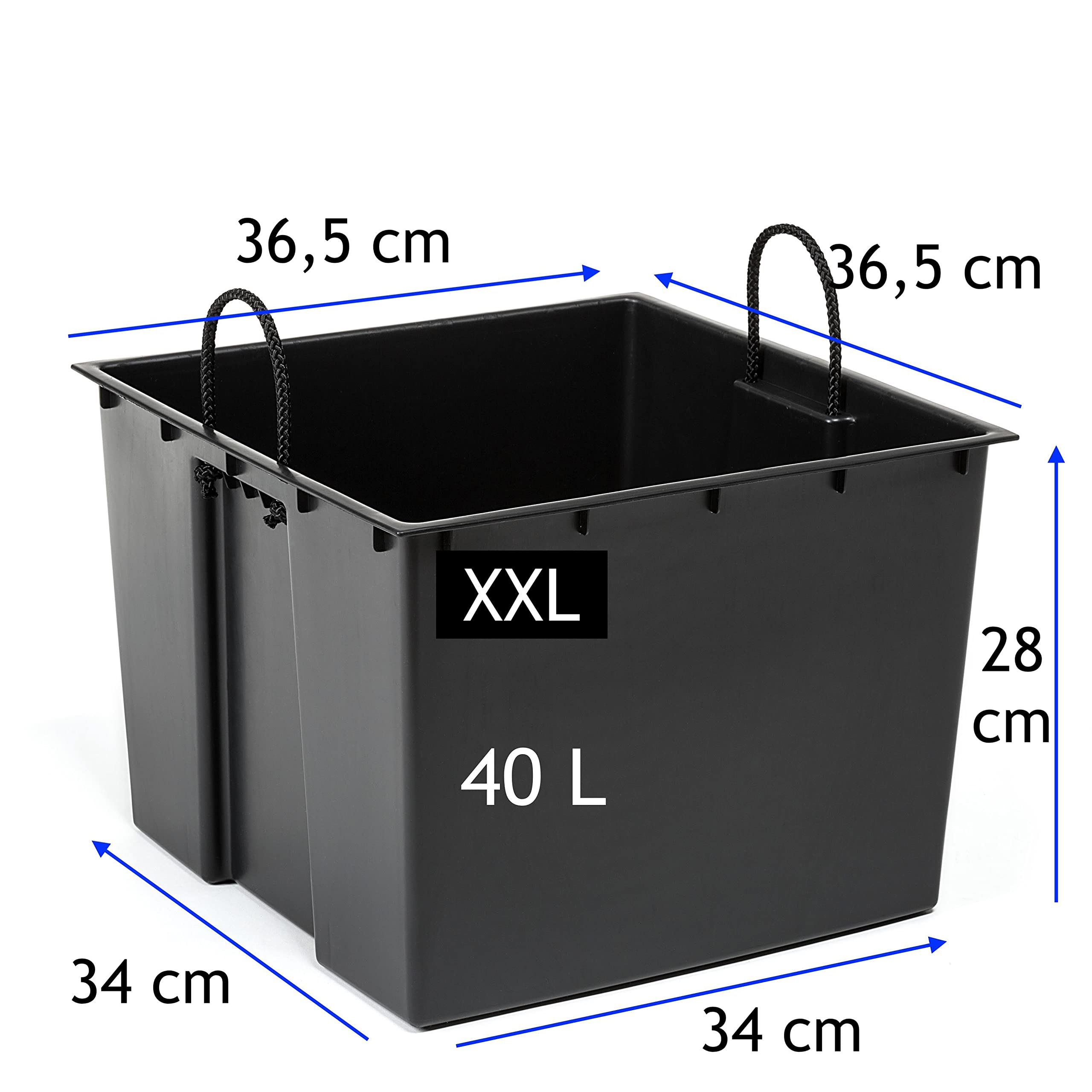 MELTOM Vaso per piante in plastica lucida con inserto rimovibile (crema, XL-31 cm