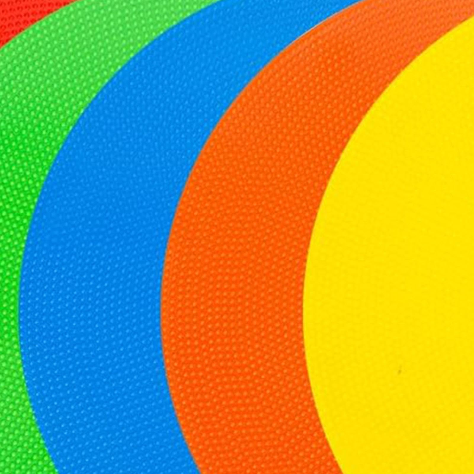 Milageto 30 Stück Bodenmarkierungen Ausrüstung Kreis 4" für Spiele Aktivitäten