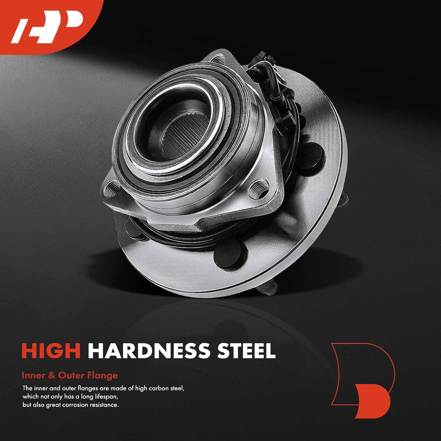 A-Premium Front Wheel Bearing and Hub Assembly with ABS & 5-Lug Compatible with Dodge Durango 2006-2009, Chrysler Aspen 2007-2009, 5 Bolt with ABS