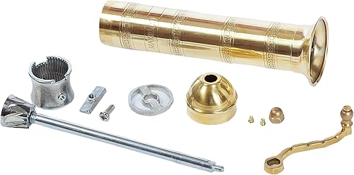 Miniatura 4 de Molinillo de pimienta griego original, molinillo de sal y pimienta de estilo europeo, latón, 9 pulgadas