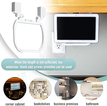Mount Bracket for Google Nest Hub Home Kitchen Under Cabinet 1st & 2nd Gen (Not for Nest Hub Max)