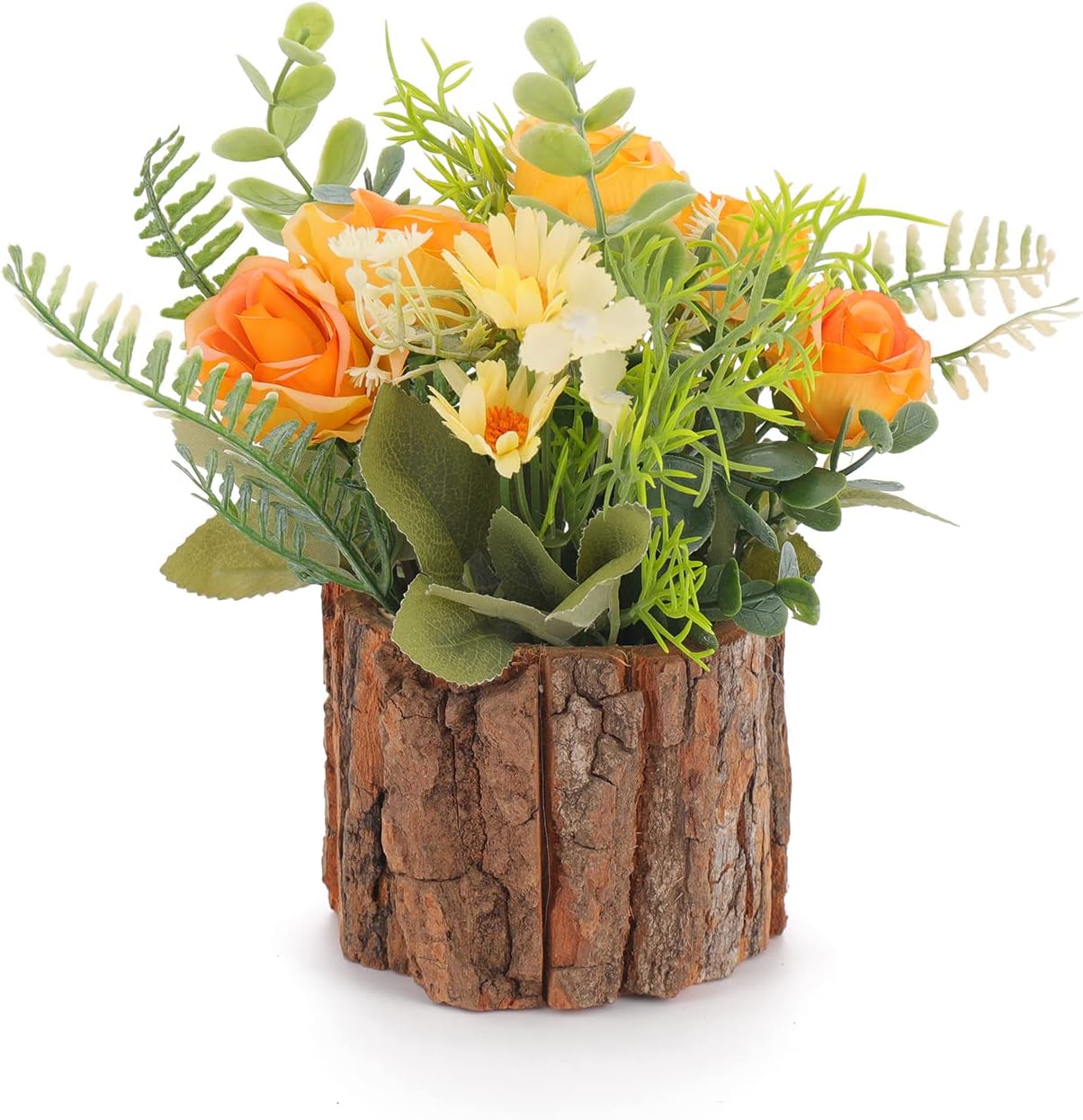 Artificial Flowers with Pot, Combination of Fake Silk flowers and