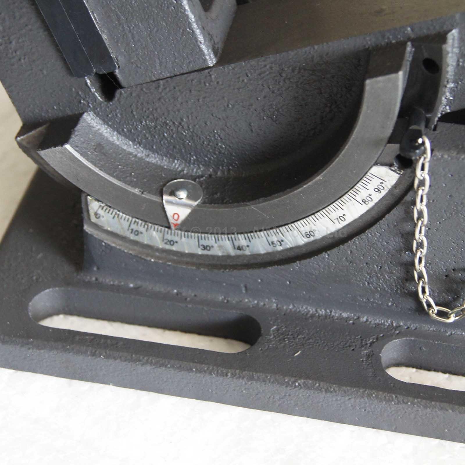 KATSU Morsa Inclinabile 4" 100mm Morsa per Trapano a Colonna Professionale Fresatrice Angolo di Inclinabile Morsa per Banco da Lavoro in Acciaio