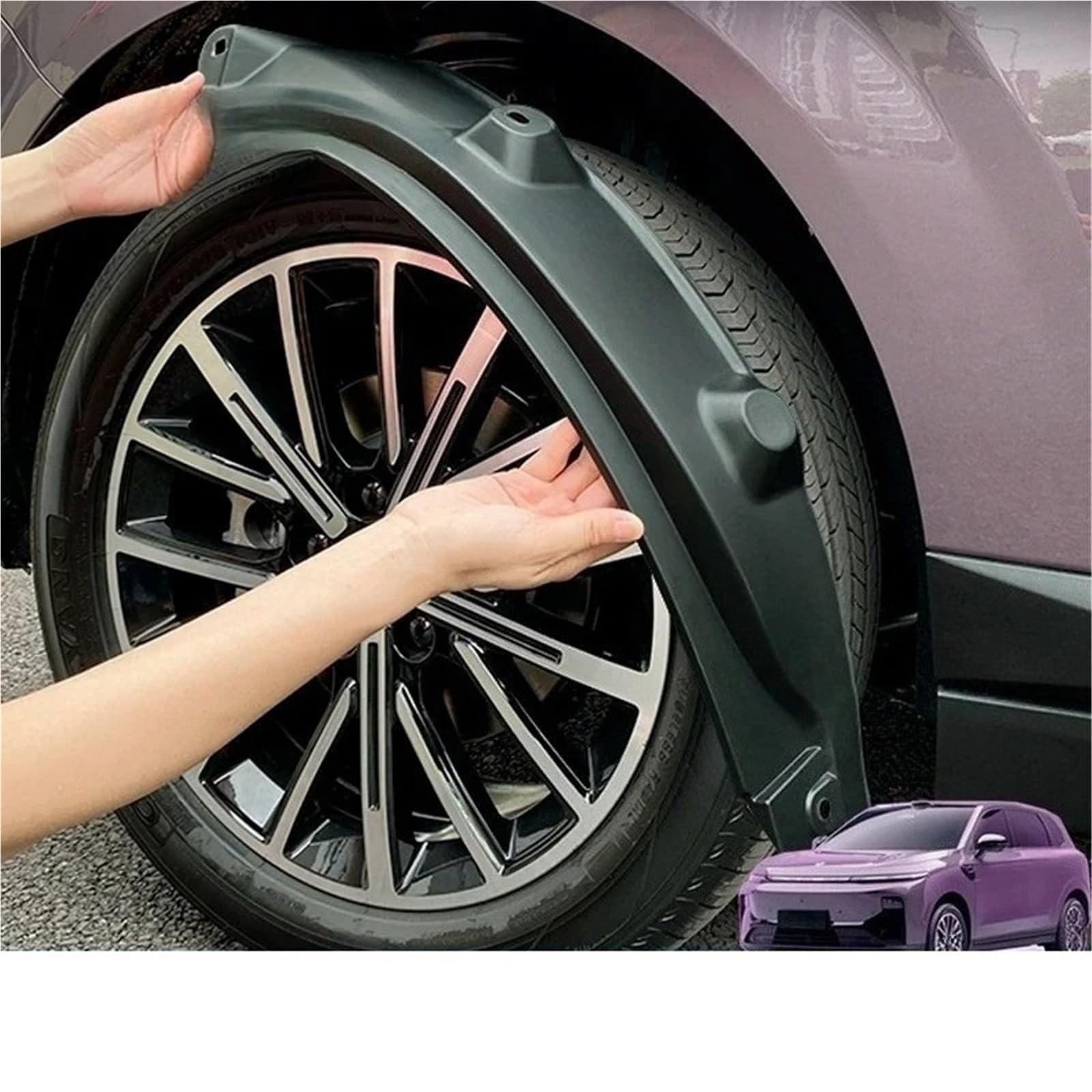 Błotniki samochodowe Pasuje do Leapmotor B10 2025 2026 błotnik samochodowy tylne błotniki przeciw zamarzaniu błotniki czarny błotnik zewnętrzny(2PCS)