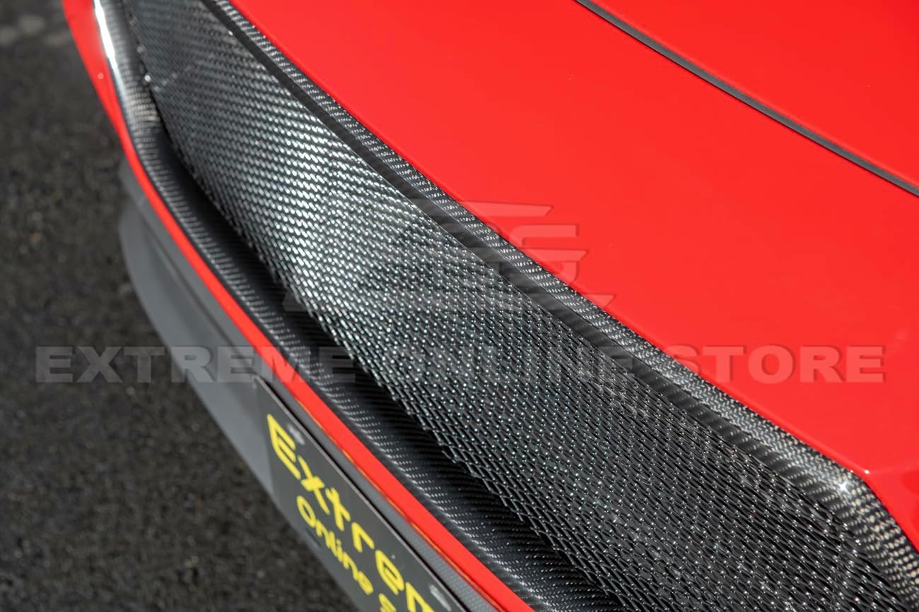 Replacement For 2022-Present Subaru WRX Models | JDM ChargeSpeed CS Style Carbon Fiber Front Bumper Upper Grille Guard Vent Cover WRX-22-Grille-CF