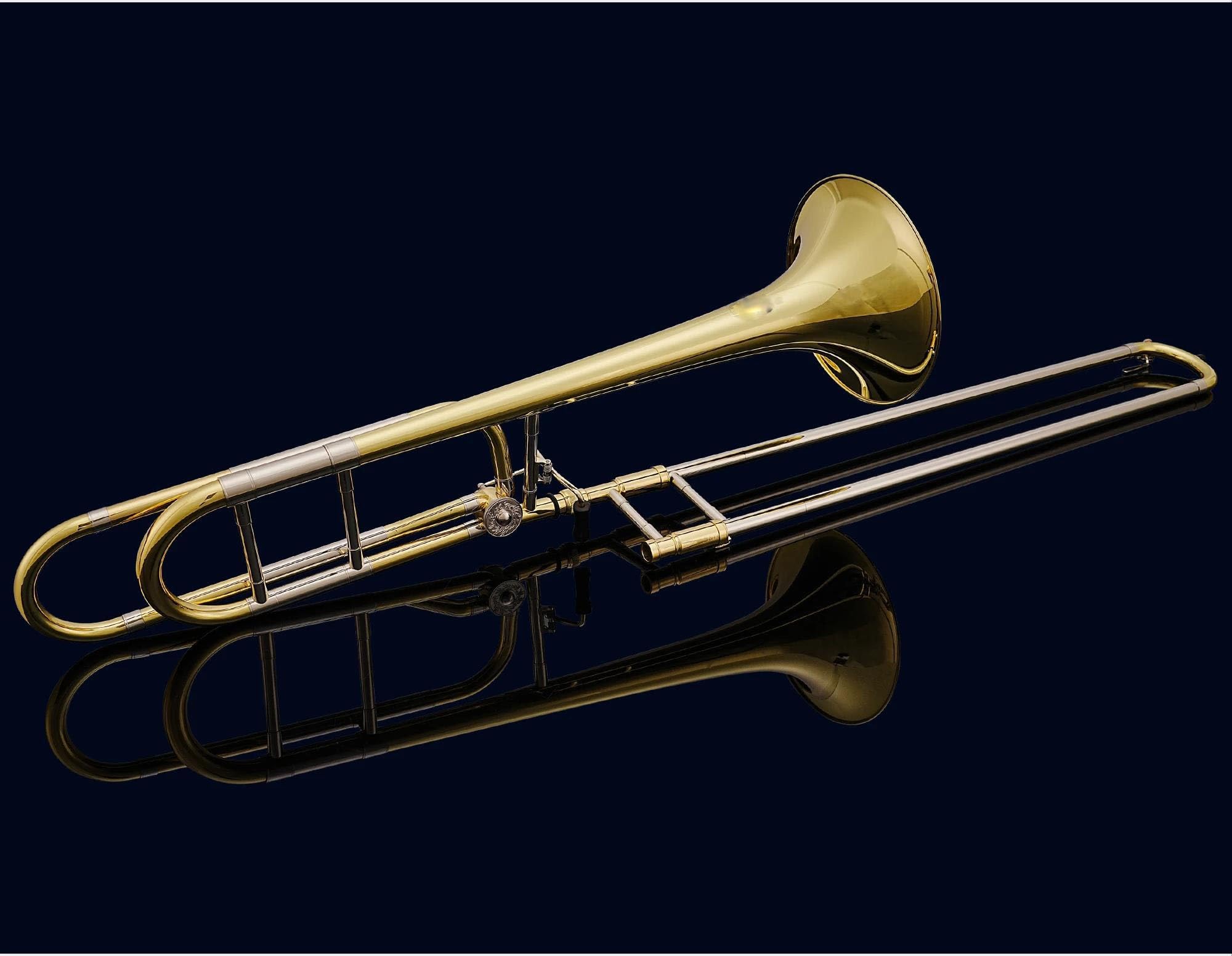 Bb-Posaune Blechblasinstrument Gold Anfänger Professionelle Leistung Profiposaune