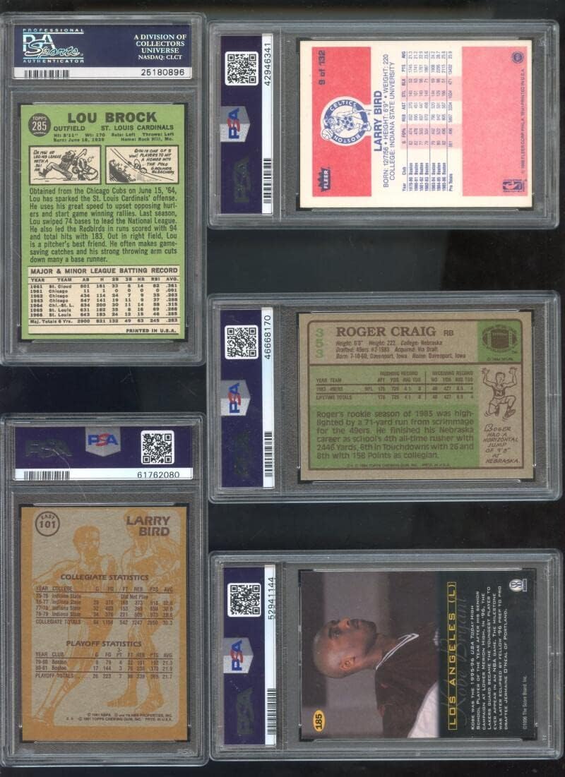 Lou Brock PSA GRADED 6 (Baseball Card) 1967 Topps - [Base] #285