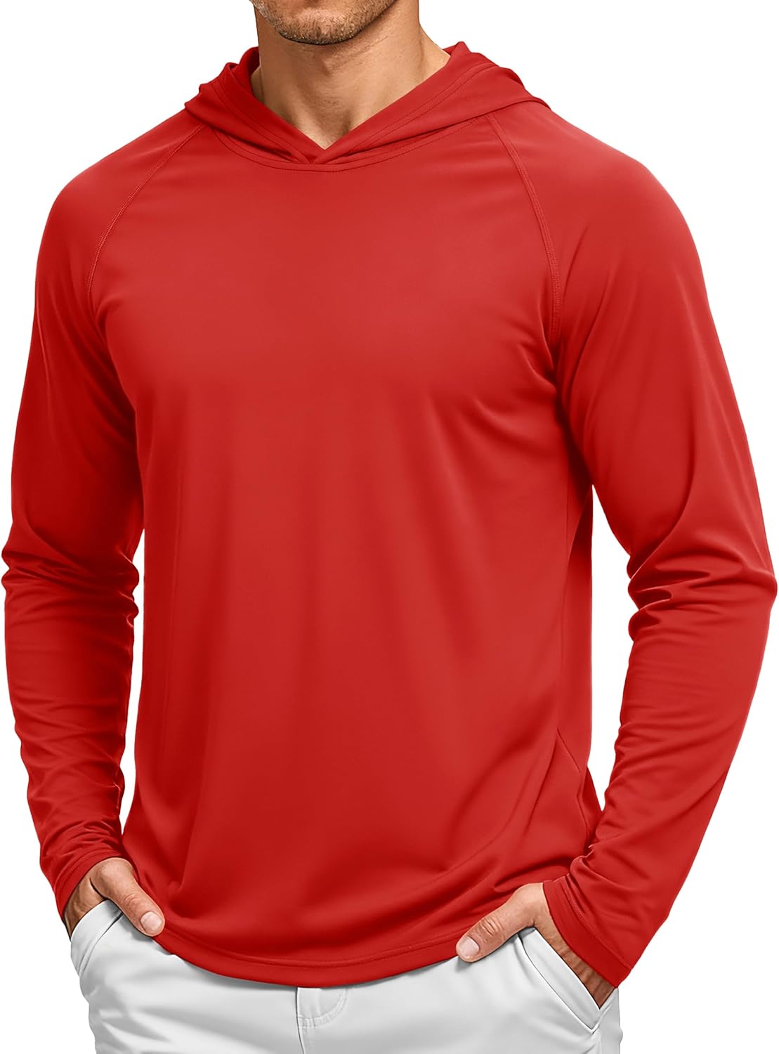 TACVASEN Men's Long Sleeve Active T-Shirts UPF 50+ Hoodies Sun Protection Shirt Lightweight Quick Dry Rash Guards
