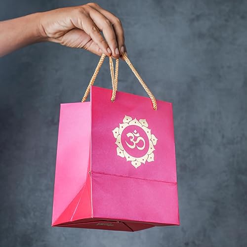 Miniatura 2 de Desi Favors Om - Bolsas de papel  Bolsas de regalo indias, bolsas de recuerdo de fiesta, bolsas de regalo, bolsas de papel pequeñas GSM para regalos