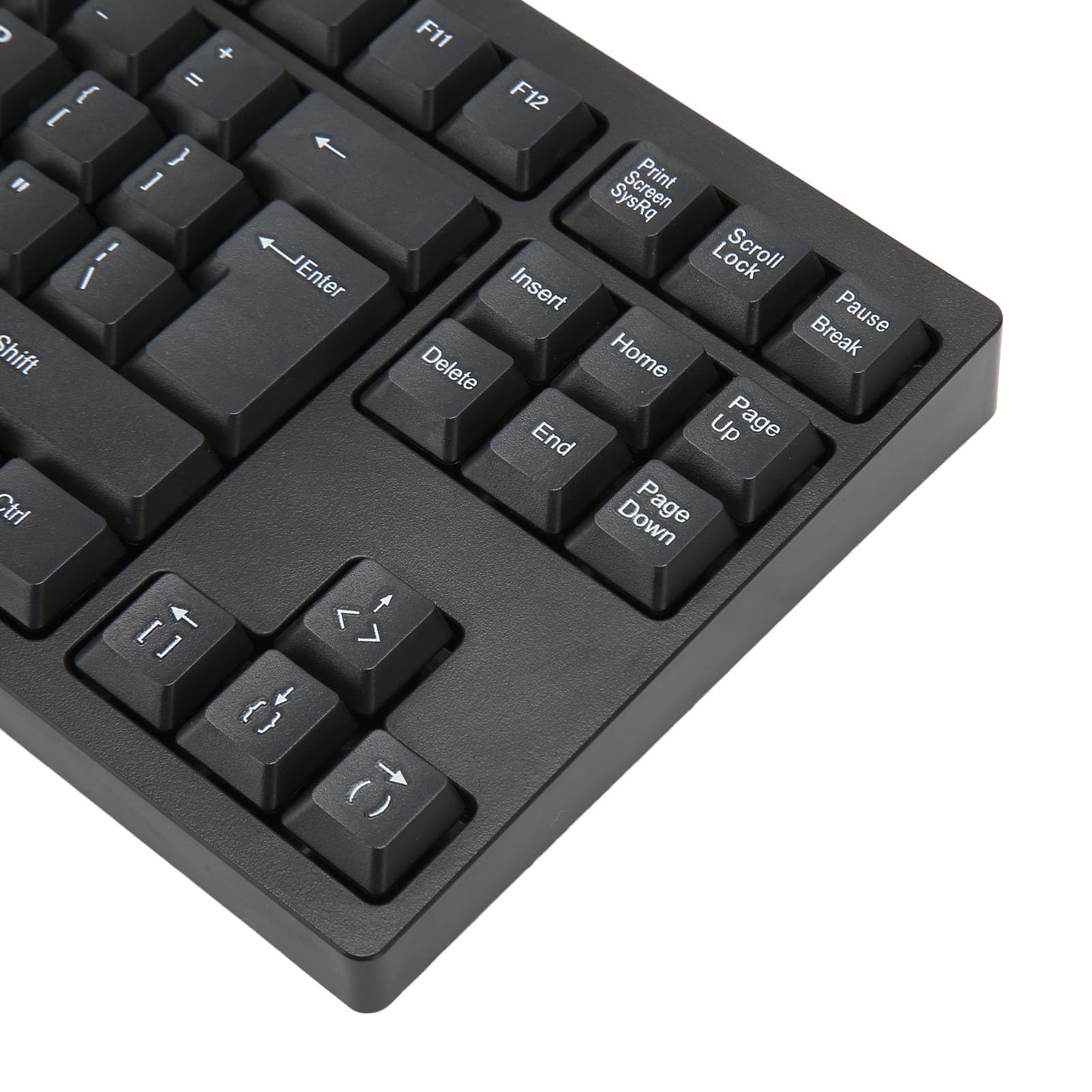 Tastatur für Linkshänder, 109 Tasten, USB verkabeltes Scherentasten Design mit 2 USB Hubs, Plug and Play, für XP 7 8 10
