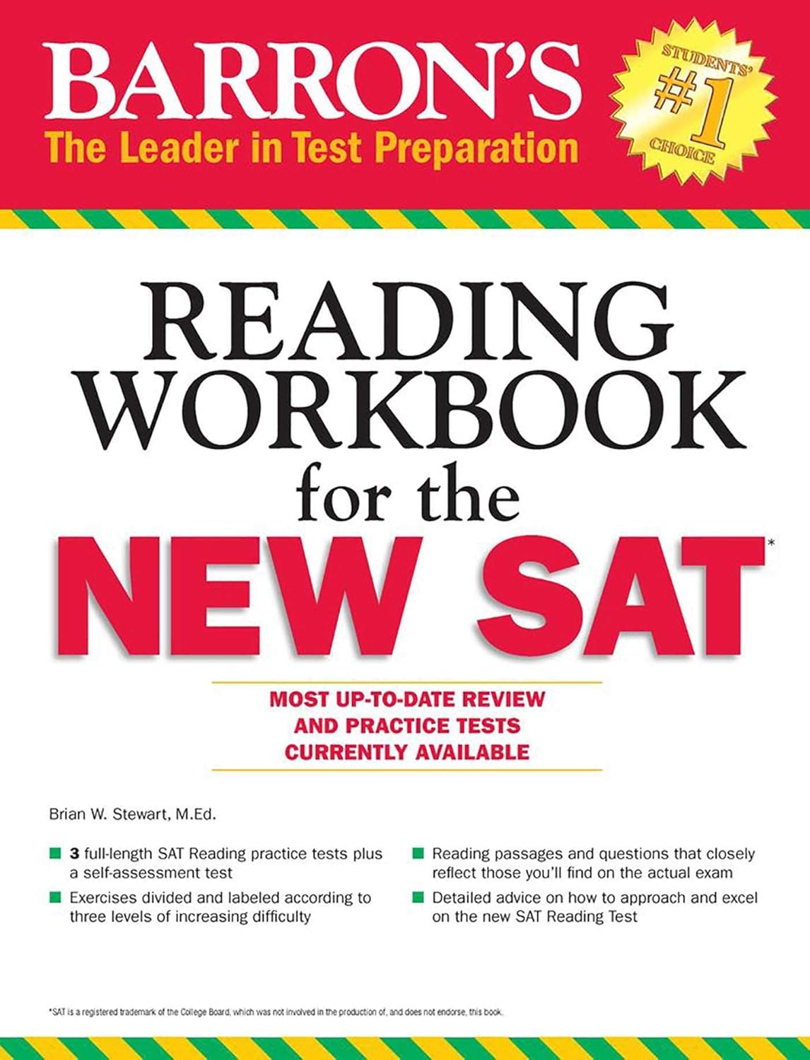 Barron's Reading Workbook for the NEW SAT      First Edition
