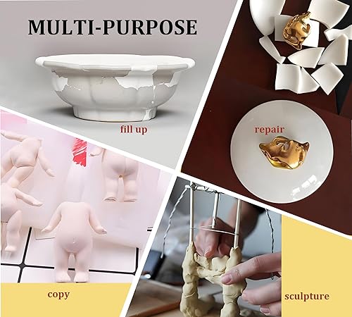 Miniatura 3 de Masilla epoxi, 10 oz  280 g Arcilla epoxi de reparación rápida, masilla de relleno de alta resistencia de 2 partes para esculpir, modelar,